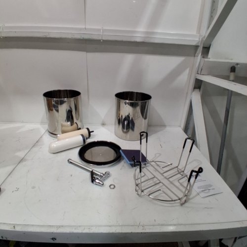 VEVOR GRAVITY-FED WATER FILTRATION SYSTEM - 2.25 GAL; 245 X 245 X 365 MM - STAINLESS STEEL (MODEL: K8626A) image 3