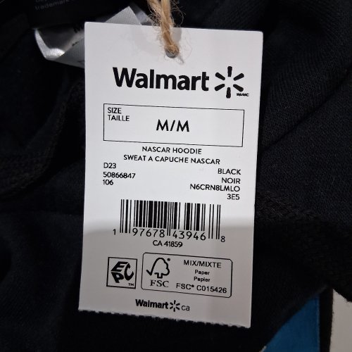 MEN'S NASCAR GRAPHIC HOODIE - MEDIUM - BLACK (STYLE:N6CRN8LMLO) image 2