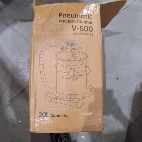 PNEUMATIC VACUUM CLEANER - 20 L - WHITE / BLUE (MODEL: V-500) image 6