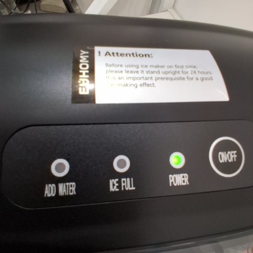 EUHOMY COUNTERTOP ICE MAKER - MAKES 26LBS/DAY - BLACK (MODEL: IM-06D) image 2