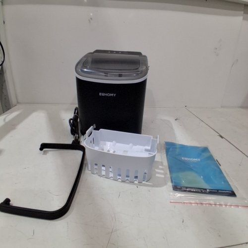 EUHOMY COUNTERTOP ICE MAKER - MAKES 26LBS/DAY - BLACK (MODEL: IM-06D) image 3