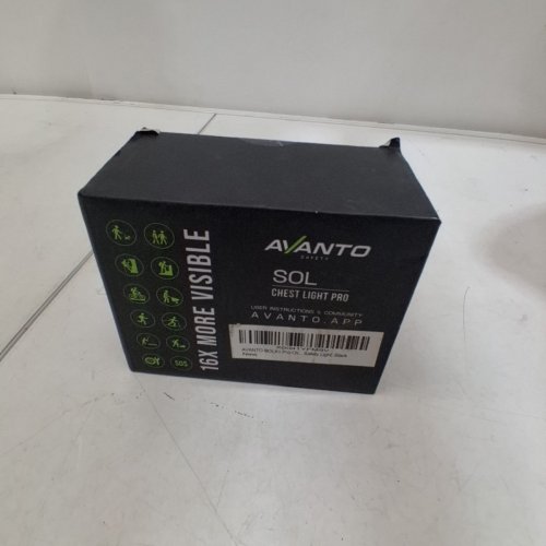 AVANTO SAFETY SOLX1 CHEST LIGHT PRO - 500LM - 2 LIGHT MODES - BLACK image 2