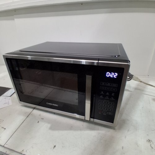 CHEFMAN COUNTERTOP MICROWAVE OVEN - 31 L (1.1 CU. FT) - SILVER / BLACK (MODEL: RJ55-11-V2-CA) image 3