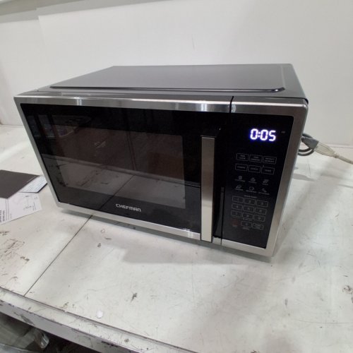 CHEFMAN COUNTERTOP MICROWAVE OVEN - 31 L (1.1 CU. FT) - SILVER / BLACK (MODEL: RJ55-11-V2-CA) image 5