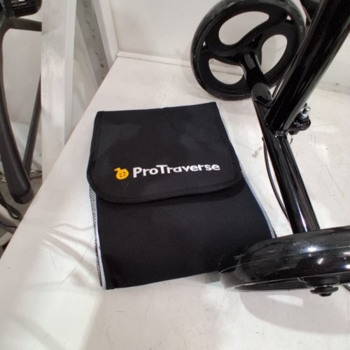 PROTRAVERSE ADULT FOLDABLE KNEE SCOOTER WITH COMFORT KNEE PAD - BLACK (MODEL: HH90) image 4
