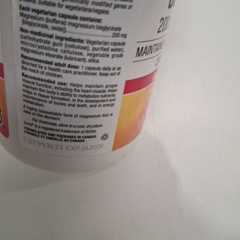 (250 CAPSULES) NATURAL FACTORS MAGNESIUM BISGLYCINATE VEGETARIAN CAPSULES - MAINTAINS PROPER MUSCLE FUNCTION - 200MG image 3