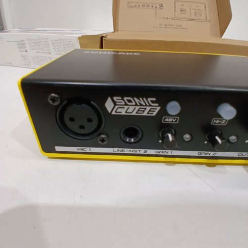 SONICAKE USB AUDIO INTERFACE - 48 V PHANTOM POWER; DC 5 V - YELLOW / BLACK (MODEL: SONIC CUBE) image 2