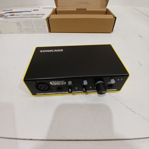 SONICAKE USB AUDIO INTERFACE - 48 V PHANTOM POWER; DC 5 V - YELLOW / BLACK (MODEL: SONIC CUBE) image 3