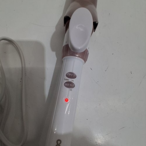 CONAIR DOUBLE CERAMIC CURLING IRON - 1 1/2" - WHITE / ROSE GOLD image 2