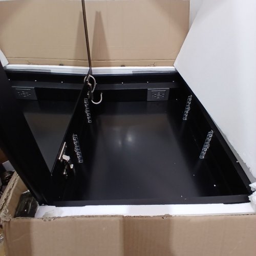 FIESONO LED LIGHTED MEDICINE CABINET WITH MIRROR - 28" X 20" X 6.3" - BLACK (ITEM: 70204+57158) image 5