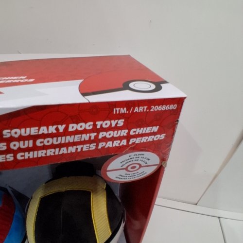 2PC POKÉMON PLUSH SQUEAKY DOG TOYS - MULTICOLOR (ITEM: 2068680) image 2