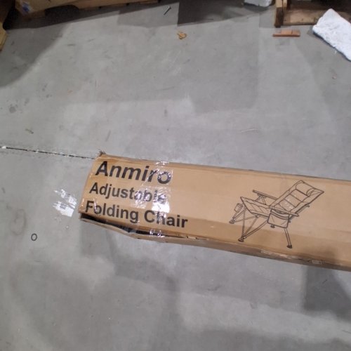 ANMIRO ADJUSTABLE FOLDING CHAIR WITH ADJUSTABLE BACK - 400 LBS CAPACITY - 40" X 28.5" X 21" - GRAY / BLACK (MODEL:KC-AF002) image 5