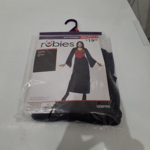RUBIES VAMPIRE COSTUME DRESS - SMALL (4-6) - RED AND BLACK (STYLE: VAMPIRE) image 2