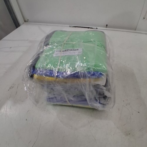 5 (3PK) PREMIUM MICROFIBER CLEANING CLOTH FOR CAR, KITCHEN, GLASS - 12" - GREEN / BLUE / YELLOW image 3