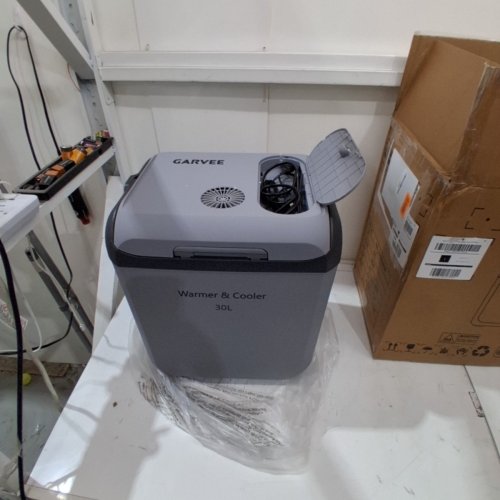 GARVEE PORTABLE CAR ELECTRIC COOLER & WARMER - 32QT - LIGHT GREY (MODEL:PAE_33KMVWQ8) image 4