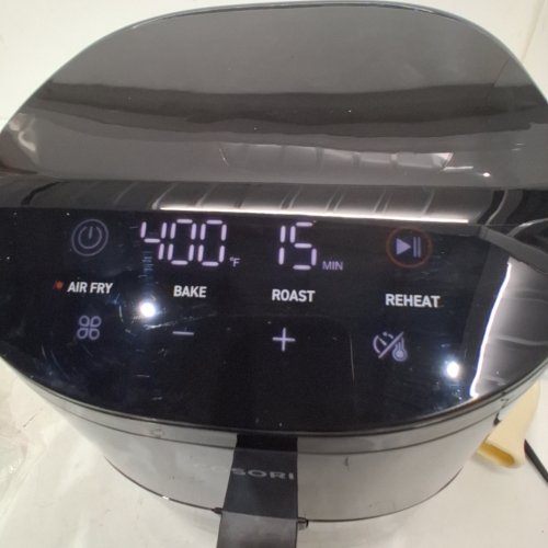 COSORI MINI AIR FRYER WITH DISHWASHER SAFE BASKET - 2L - GREY (MODEL: CAF-L1211) image 2