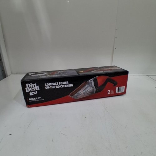DIRT DEVIL QUICKFLIP CORDLESS HANDHELD VACUUM CLEANER - RED/BLACK (MODEL: BD30018) image 6
