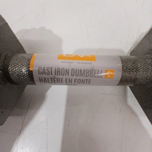 CAP BARBELL CAST IRON HEX DUMBBELL - 20LBS - GREY (MODEL: SDG-020) image 3
