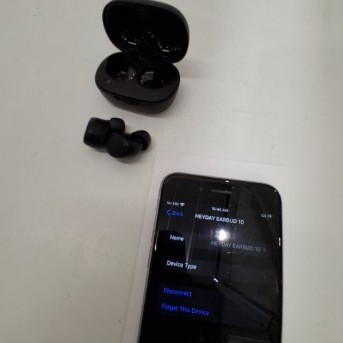 HEYDAY BLUETOOTH TRUE WIRELESS EARBUDS - SWEAT RESISTANT - BLACK image 2
