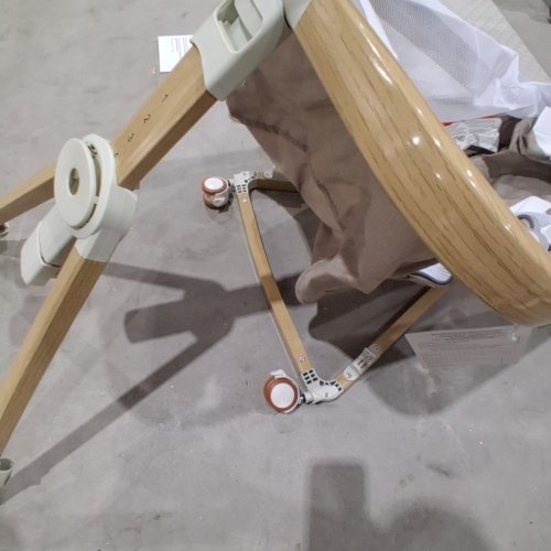 BABY BASSINET ROCKING BEDSIDE SLEEPER-35.43" X 21.24" X 30.51"-KHAKI-(MODEL:‎QMW-003) image 4