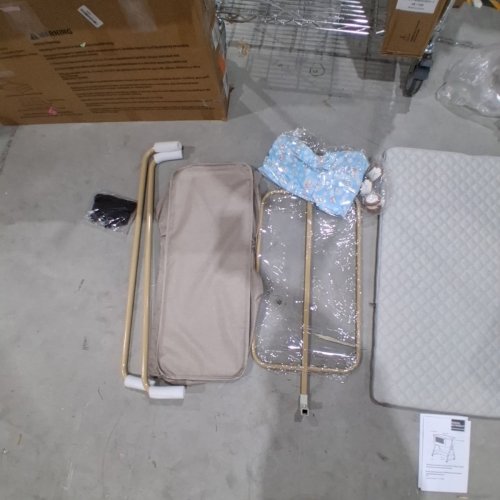 BABY BASSINET ROCKING BEDSIDE SLEEPER-35.43" X 21.24" X 30.51"-KHAKI-(MODEL:‎QMW-003) image 5