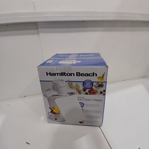 HAMILTON BEACH 4-QUART AUTOMATIC ICE CREAM MAKER - WHITE - (68330N) image 5