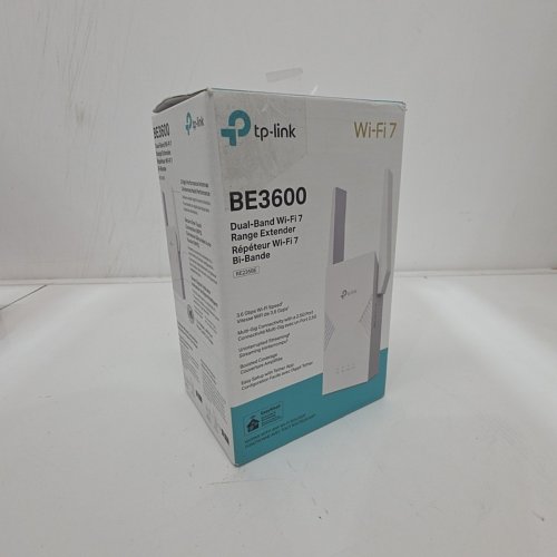 TP-LINK DUAL BAND WIFI 7 RANGE EXTENDER - 3.6GBPS - WHITE - (MODEL: RE235BE) image 4