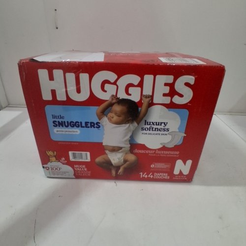 144PK HUGGIES LITTLE SNUGGLERS DIAPERS - SIZE NEWBORN image 3