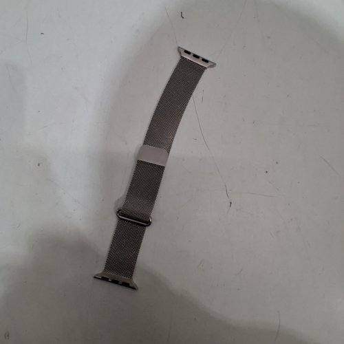 MESH ADJUSTABLE WATCH BAND FOR APPLE WATCH - FITS 40 MM WATCH- SILVER image 2