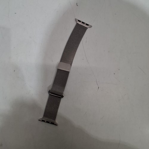 MESH ADJUSTABLE WATCH BAND FOR APPLE WATCH - FITS 40 MM WATCH- SILVER image 3