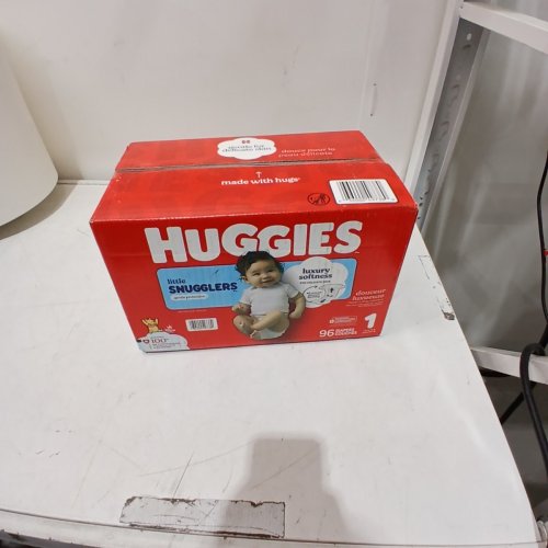 96PK HUGGIES LITTLE SNUGGLERS DISPOSABLE GENTLE SKIN PROTECTION BABY DIAPERS - SIZE 1 - DISNEY WINNIE THE POOH image 2