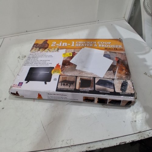 FARM INNOVATORS 2-IN-1 RADIANT CHICKEN COOP PANEL HEATER CONVERTS TO BROODER HEATER - 50W/200W - BLACK image 6