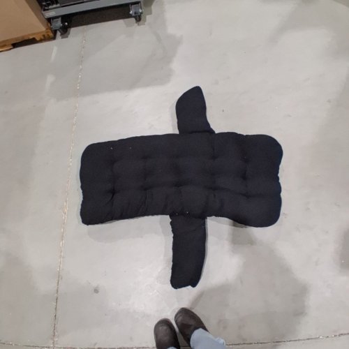 INDOOR/OUTDOOR EGG CHAIR REPLACMENT CUSHION - 4FT - BLACK image 2