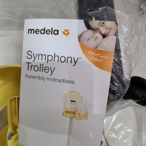 MEDELA SYMPHONY BREAST PUMP TROLLEY - YELLOW/BLACK image 2