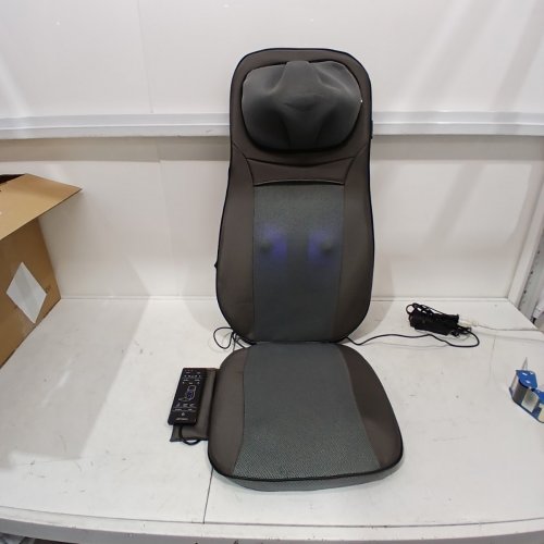 SNAILAX SHIATSU NECK, SHOULDERS & FULL BACK KNEADING SHIATSU/ROLLING MASSAGER WITH HEAT - GREY (MODEL: SL-233) image 3
