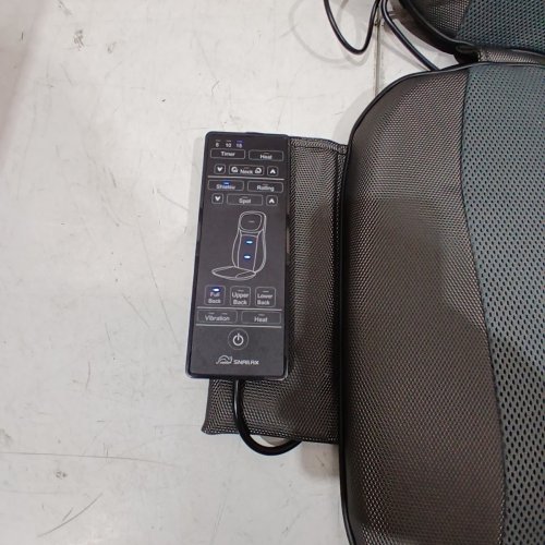 SNAILAX SHIATSU NECK, SHOULDERS & FULL BACK KNEADING SHIATSU/ROLLING MASSAGER WITH HEAT - GREY (MODEL: SL-233) image 4