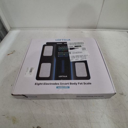 LOFTILLA SMART SCALE WITH 50+ BODY COMPOSITION METRICS AND HANDHELD ELECTRODES - 400LBS MAX/CAP - BLACK/BLUE (MODEL: CS10J) image 6