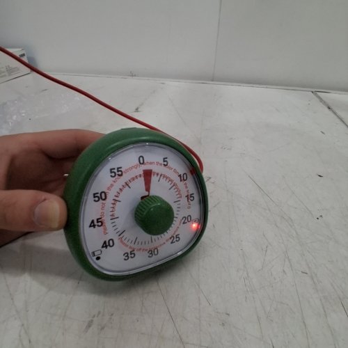 RECHARGEABLE VISUAL TIMER WITH ADJUSTABLE VOLUME & ALARM DURATION - GREEN/WHITE image 2