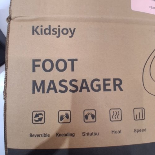 FOOT MASSAGER MACHINE SHIATSU DEEP TISSUE HEAT THERAPY ELECTRIC FOOT MASSAGER - 100 V-240 V - BLACK image 4