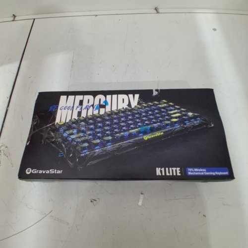 GRAVASTAR MERCURY K1 LITE MECHANICAL GAMING KEYBOARD - 75% GASKET HOT SWAPPABLE CUSTOM KEYBOARD WITH PRE LUBED LINEAR SWITCHES - TRANSPARENT BLACK (MODEL: GS K1 LITE) image 4