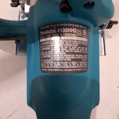 MAKITA CORDED DRY CUTTING MASONRY SAW WITH 2 BLADES - 4-3/8" - 100DBA - 12200RPM - 10AMP - 120V - TEAL (MODEL: 4100NH2ZX) image 2