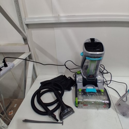 BISSELL PROHEAT 2X REVOLUTION PET CLEANSHOT CARPET WASHER AND UPHOLSTERY CLEANER - GREEN/BLUE/GREY (MODEL: 3588C) image 5