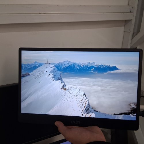 MSI PRO ULTRA-SLIM PORTABLE MONITOR WITH BUILT-IN SPEAKERS - FHD - 15.6" - (MODEL: PRO MP161 E2U) image 4