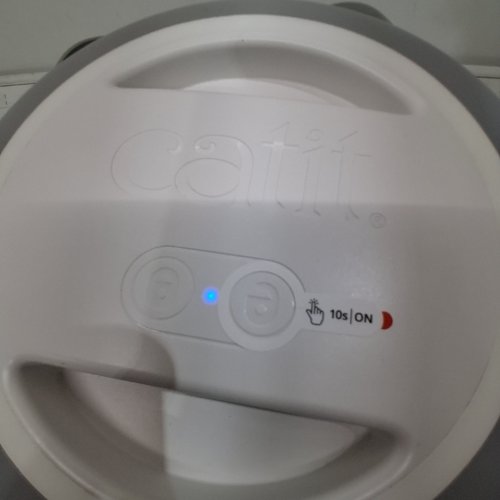 CATIT PIXI SMART VACUUM FOOD CONTAINER WITH TOUCH-CONTROLLED LID WITH LED LIGHT AND AUDIO ALERTS - 9.3L - GREY/WHITE (MODEL: 43756) image 2