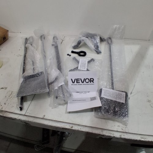 5PC VEVOR FIREPLACE TOOL SET - BLACK (MODEL: T58990BK) image 2