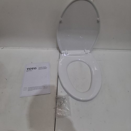 TOTO SOFTCLOSE ELONGATED TOILET SEAT - COTTON WHITE (MODEL: SS114#01) image 3