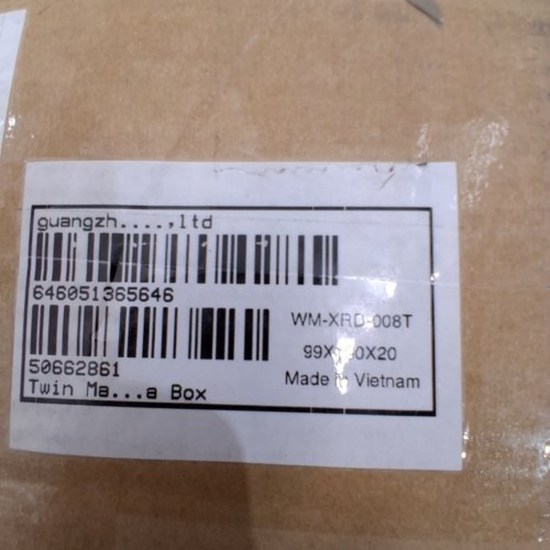 MEMORY FOAM MATTRESS IN A BOX - TWIN - GREY / BLUE (MODEL: WM-XRD-008T) image 2