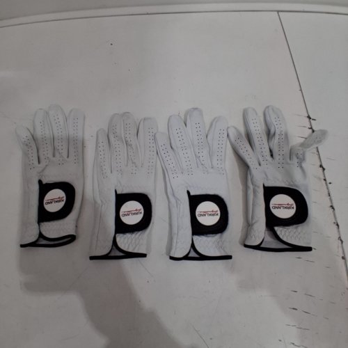 4PK KIRKLAND SIGNATURE PREMIUM CABRETTA LEATHER GOLF GLOVES - RIGHT HAND - EXTRA SMALL - WHITE (MODEL: 1819560) image 2