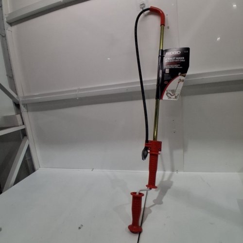 RIDGID ROTATING TOILET AUGER WITH BULB HEAD - 3FT - RED/GOLD/SILVER image 3