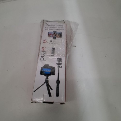 SUNPAK VERSAPOD 2-IN-1 TRIPOD AND SELFIE STICK WITH BLUETOOTH SHUTTER REMOTE - 29.5" MAX LENGTH - BLACK image 3